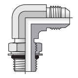 Triple-Lok 37 Flare JIC - Tube to ISO 6149 with Metric Hex - 90 Elbow